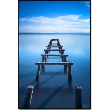 Blue Dock Acrylic Wall Art w/ Frame