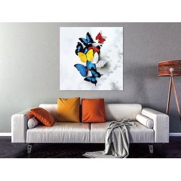 Colorful Butterflies Acrylic Wall Art