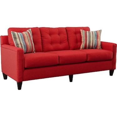 Jitterbug Red Sofa & Chair 2 Pcs set