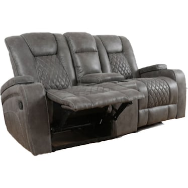 Cayman Gunmetal Recliner 2 Pcs Set