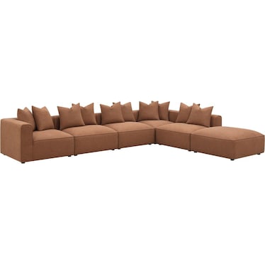 Donovan 5 Pcs Sectional w/ Ottoman