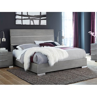 Milano Grey Queen Bed