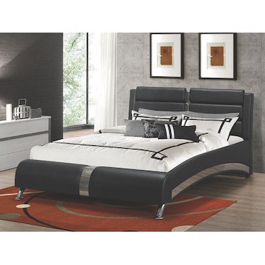 Jeremaine Black Queen Bed