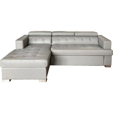 Fleming Gray Right Sleeper Sectional