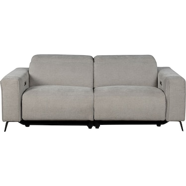 Kenny Gray Dual Power Recliner Sofa