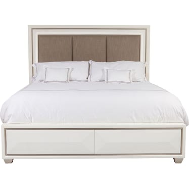 Soho White King Bed