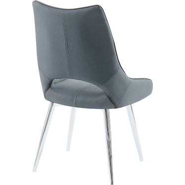 Isaac Gray Swivel Side Chair