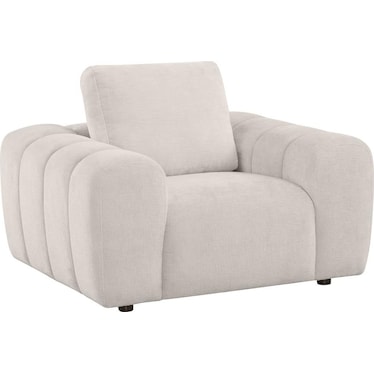 Lowell Ivory Chenille Accent Chair