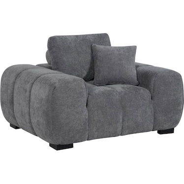 Lazlo Charcoal Upholstered Accent Chair