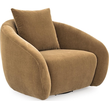 Azelie Camel Swivel Accent Chair