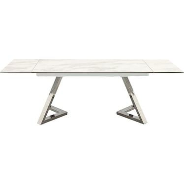 Adna Ceramic Top 95" Extendable Dining Table