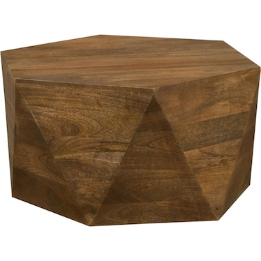 Anahita Hexagonal Mango Wood Coffee Table