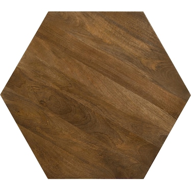 Anahita Hexagonal Mango Wood Coffee Table