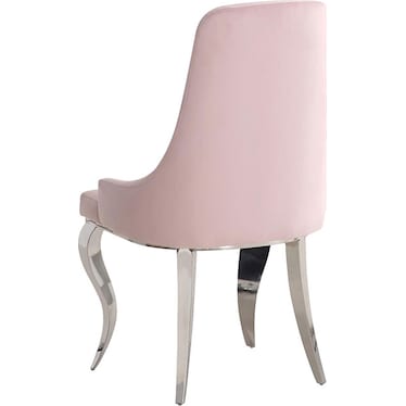 Antoine Light Pink Upholstered Side Chair