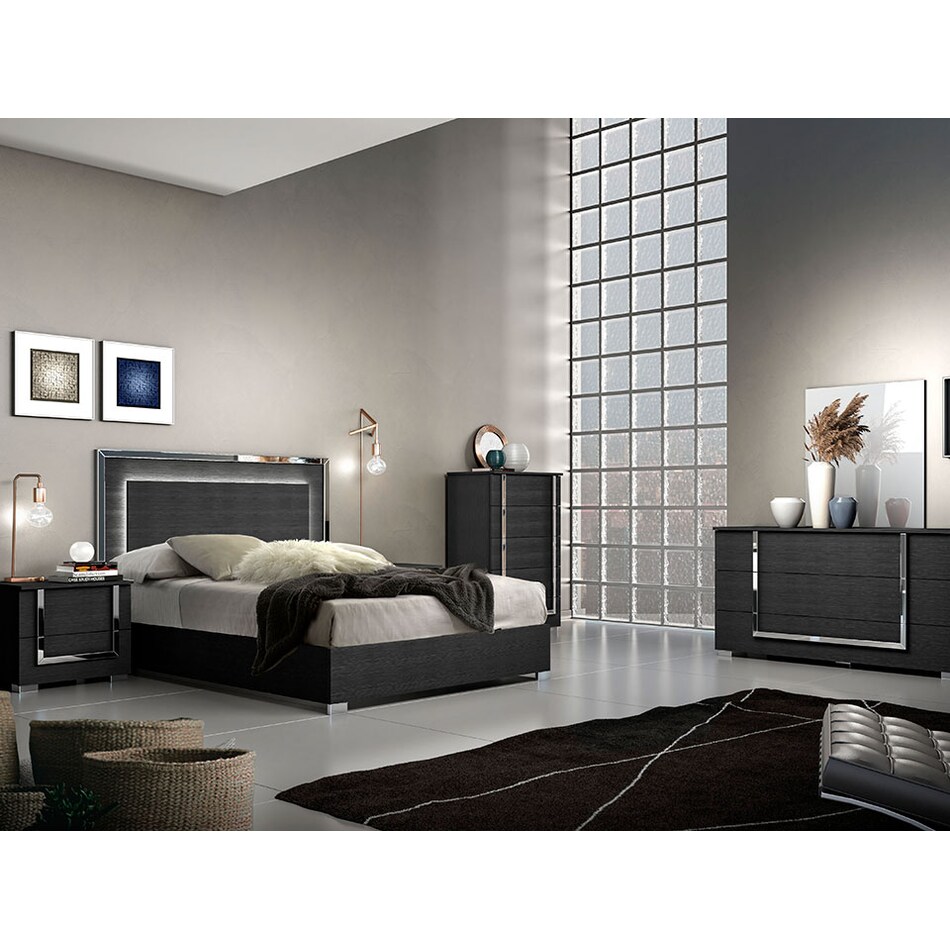 antonella bedroom sets anl blk qpcs  