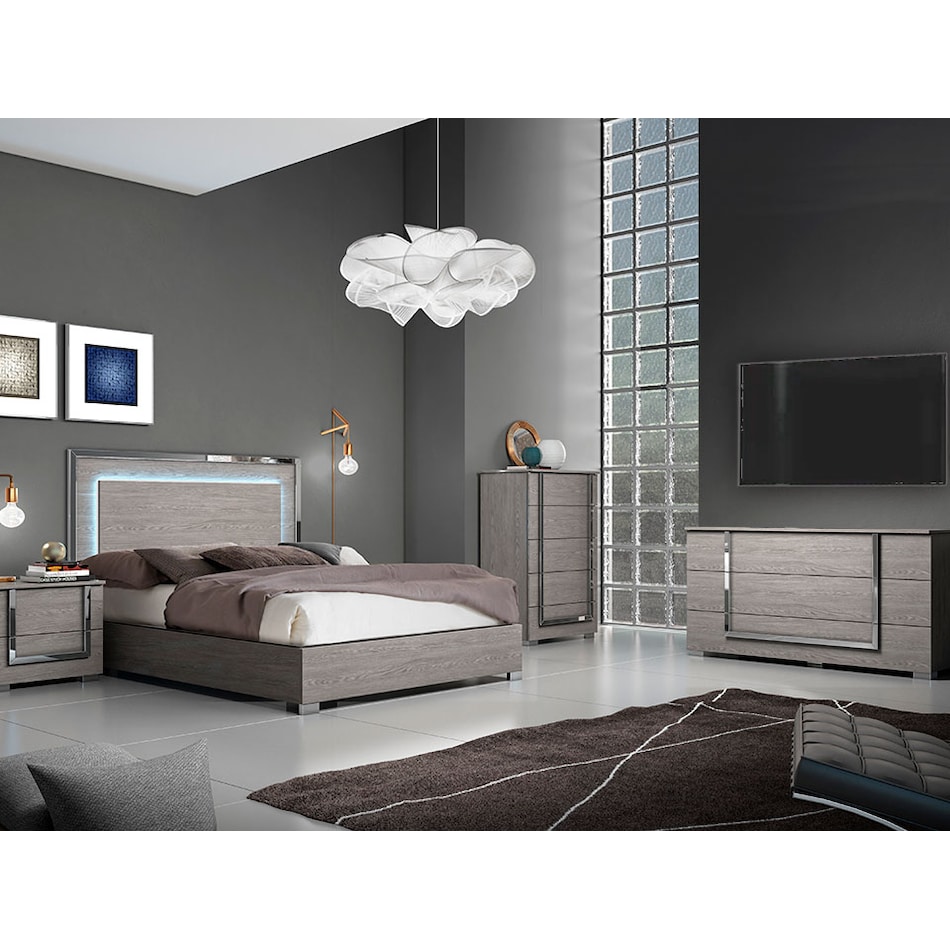 antonella bedroom sets anl gry kpcs  