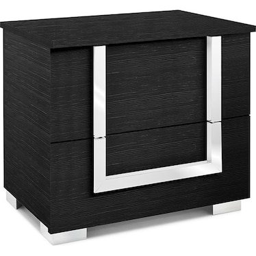 Antonella Black Matte Nightstand