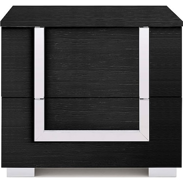 Antonella Black Matte Nightstand