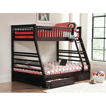 Ashton Cappuccino Twin Full Bunk Bed