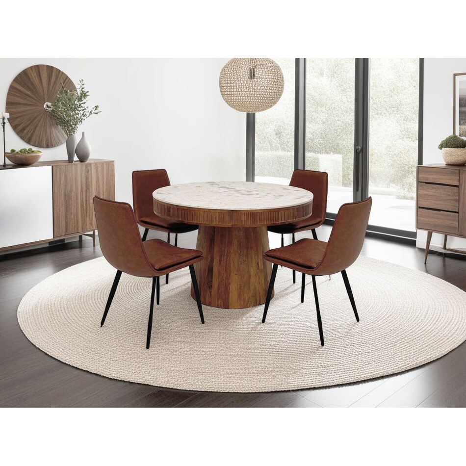 ashwin dining sets brn pcs  