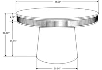 ashwin dining sets brn pcs  