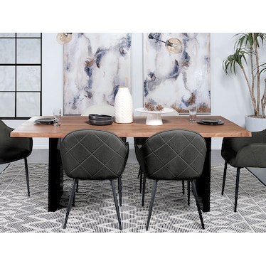 Barrett Charcoal Dining  5 Pcs Set