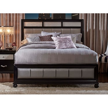 Barzini Black Queen Bed