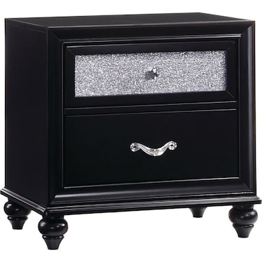 Barzini Black Night Stand