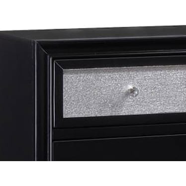 Barzini Black Night Stand