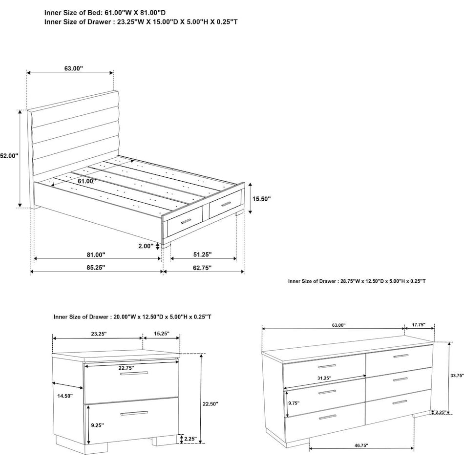 bedroom sets qpcs  
