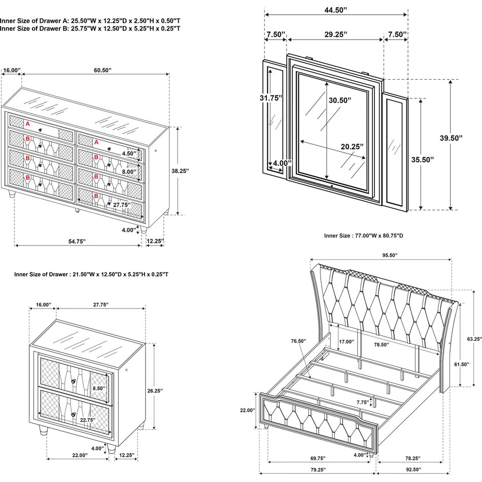 bedroom sets kepcs  