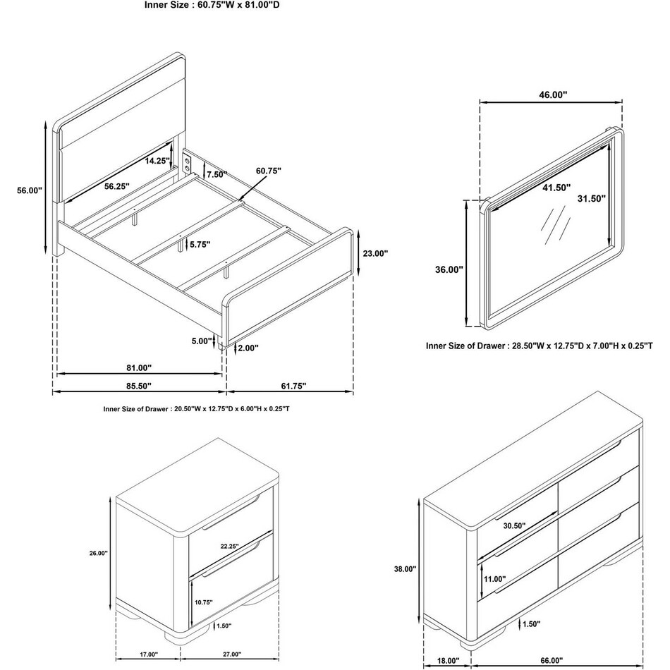bedroom sets qpcs  