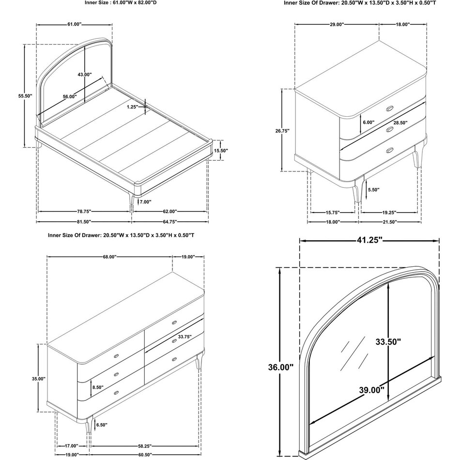 bedroom sets qpcs  