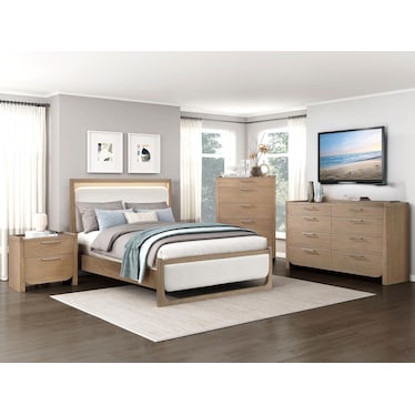 Duncan Upholstered Queen 3 Pcs Set