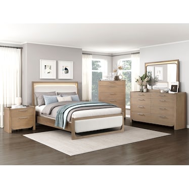 Duncan Upholstered Queen 4 Pcs Set