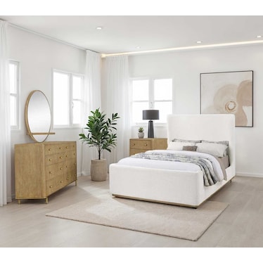 Perri Upholstered Queen 4 Pcs Set