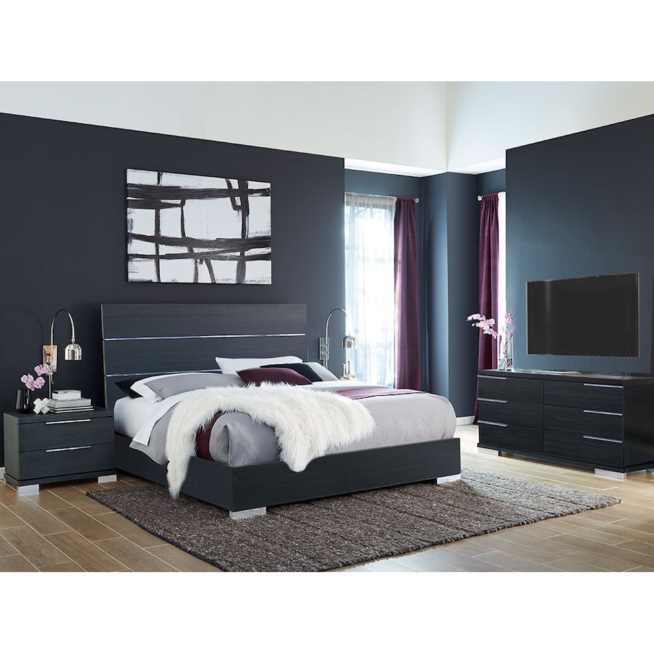 bedroom sets blk qpcs  