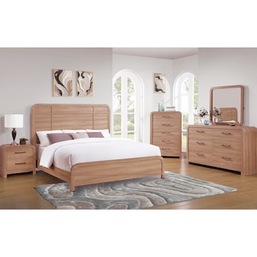 Waterfall Queen Panel 4 Pcs Set