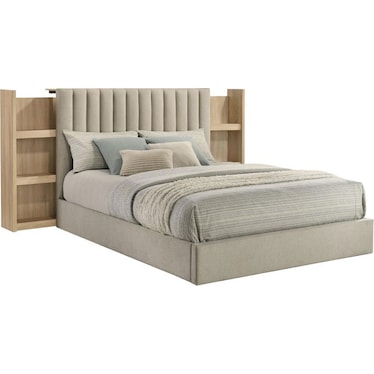 Solene Bookcase Storage Bed