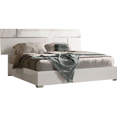 Sunrise White Queen Bed