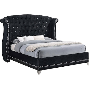 Barzini Black Queen Bed