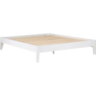 Dawson White Universal Platform Bed
