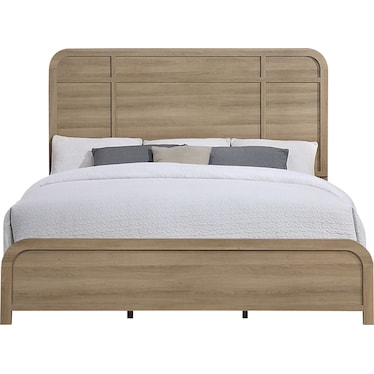 Waterfall Queen Panel Bed