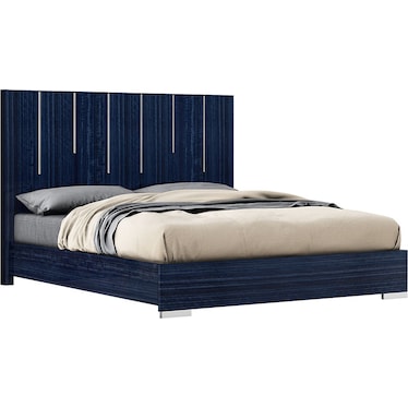 Lisbet Blue Queen Bed