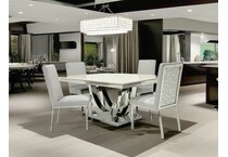 belle dining sets slv pcs  