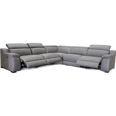 Beyona Gray 3 Dual Power Recliner Sectional