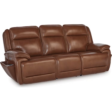 Blakely Leather Dual Power Recliner Sofa