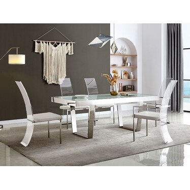 Bonin Rectangular Dining 5 Pcs Set