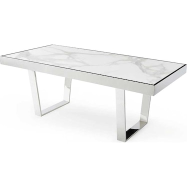 Bonin Rectangular Carrara 78" Dining Table