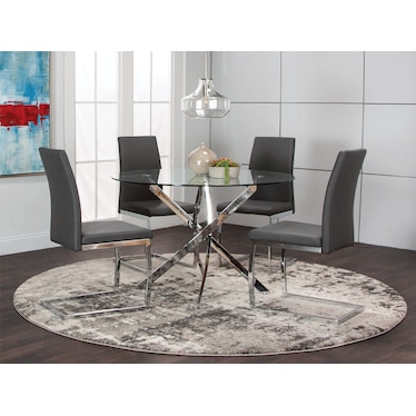 Bravo Charcoal Dining 5 Pcs Set